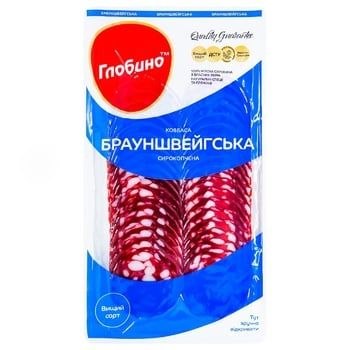 Ковбаса Глобино Брауншвейгська с/к в/с в/п нарізана 80г